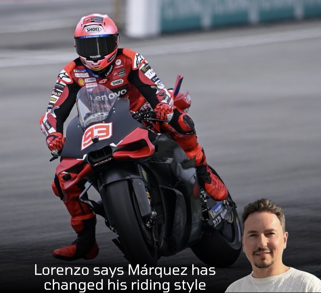 Lorenzo says Marquez has changed his riding style