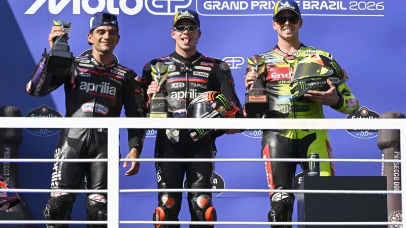 Brazil MotoGP podium riders defend organisers amid track surface concerns
