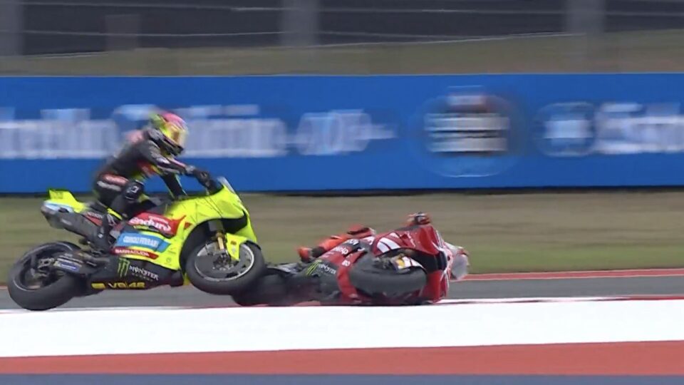 Marquez Given Long Lap Penalty for Sunday After Taking Out Di Giannantonio in Sprint