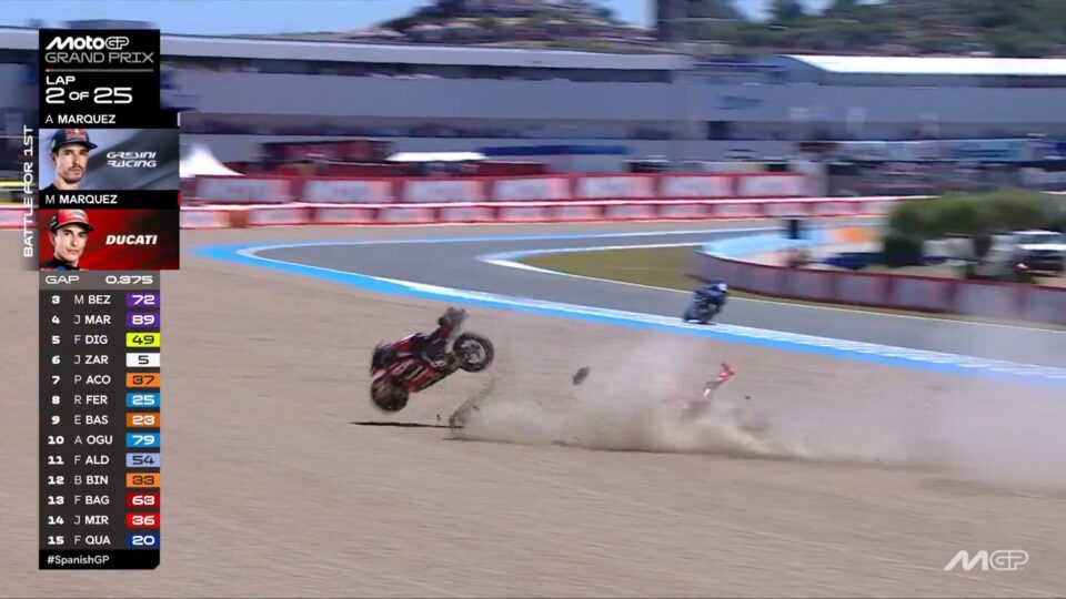 Marc Marquez Crashes Out of Spanish GP for Second Straight Year at Jerez