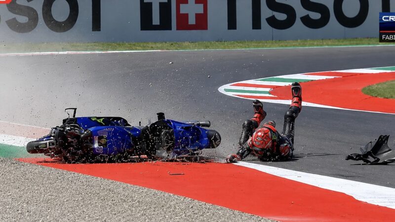 Quartararo Crashes and Heads to Q1 as Mugello Begins Worse Than Expected