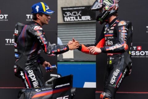 Aprilia Team Manager Says Not Yet on Best Bike Claims Despite Le Mans Podium Lockout