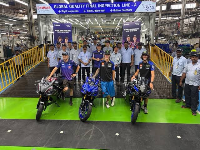 MotoGP Stars Quartararo, Miller and Rins Turn Up for Yamaha Track Day in India