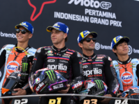 Aprilia claims historic 1–2–3–4 in Indonesia